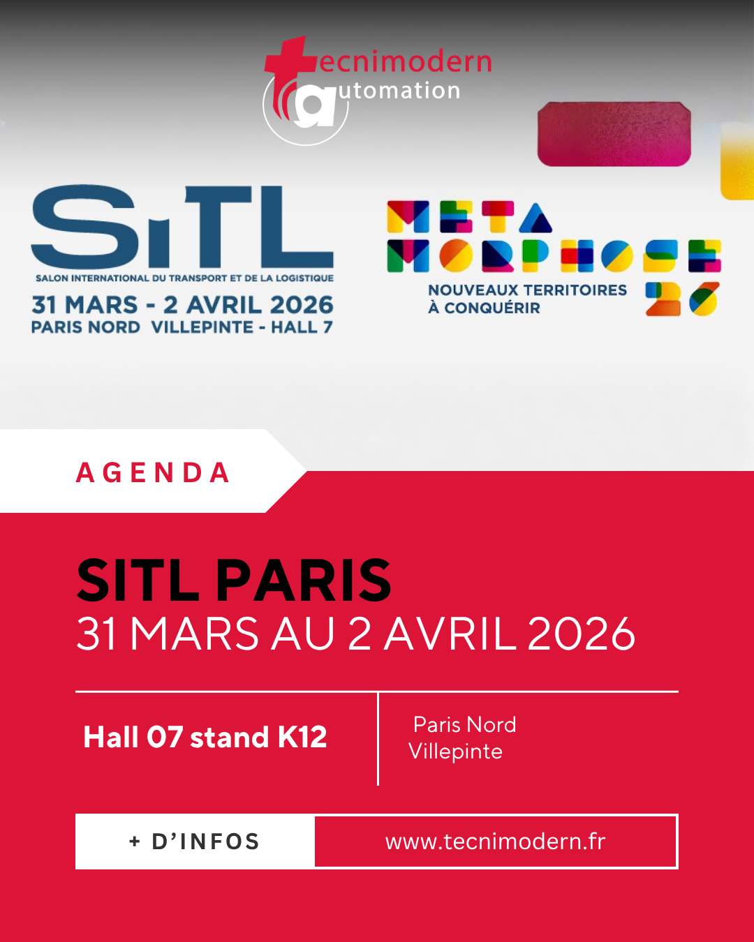 Tecnimodern Automation au SITL Paris 2026